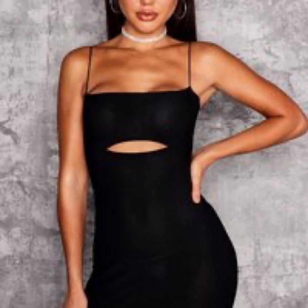 LBD Black Spaghetti Strap Dress - Size Small